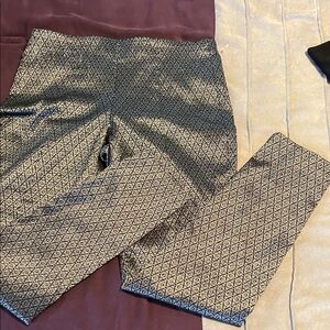 Alfani Black and White Geometric Straight Leg Pants